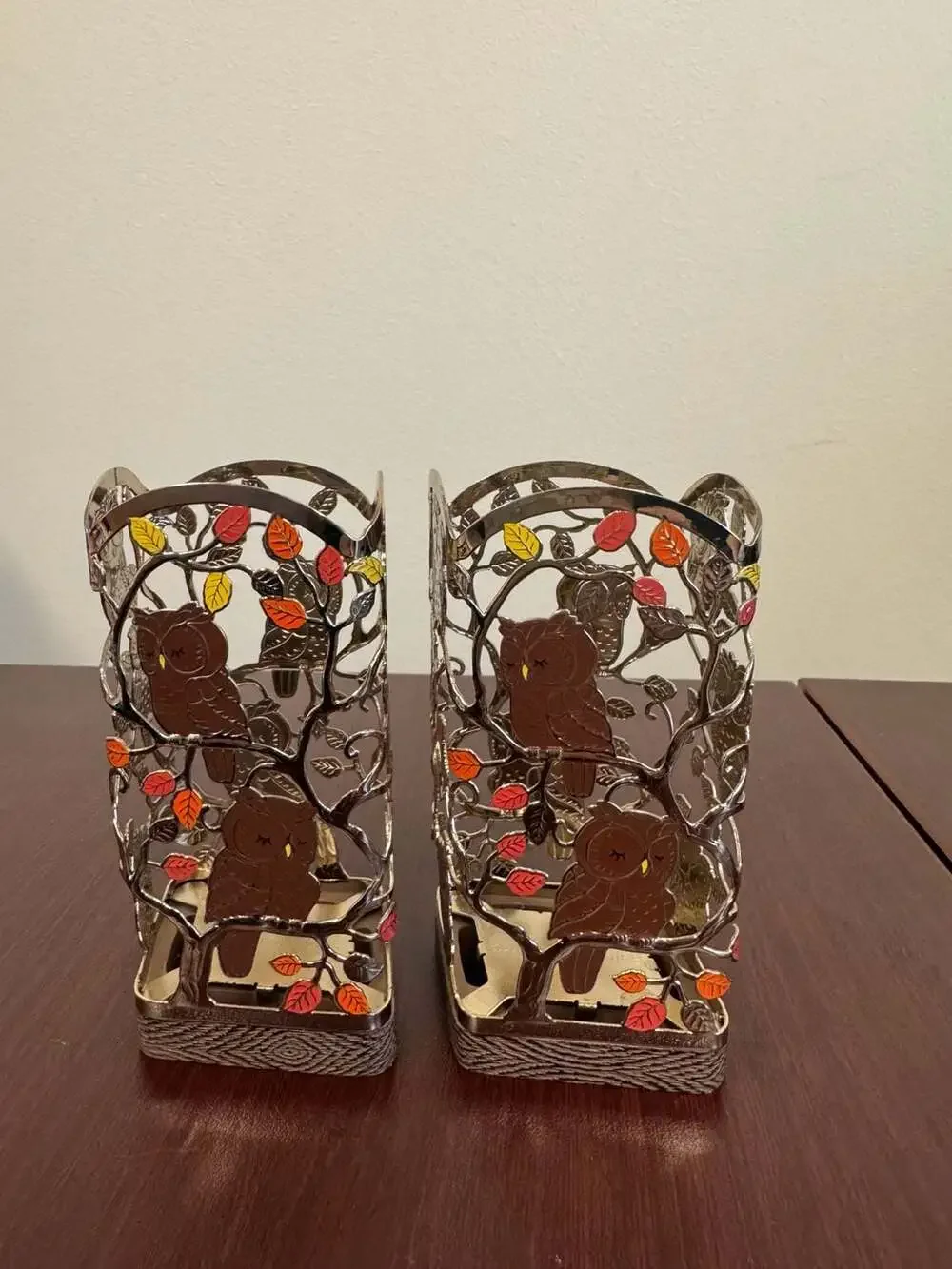 Bath & Body Works Fall Owls Foaming Hand Soap Holder Set of 2